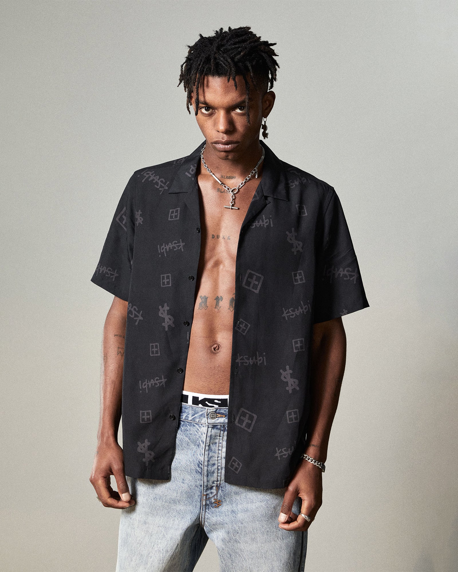 KASH BOX RESORT SS SHIRT COAL - Image 2