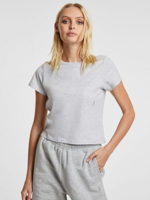 3 X 4 MINI SS TEE GREY MARLE