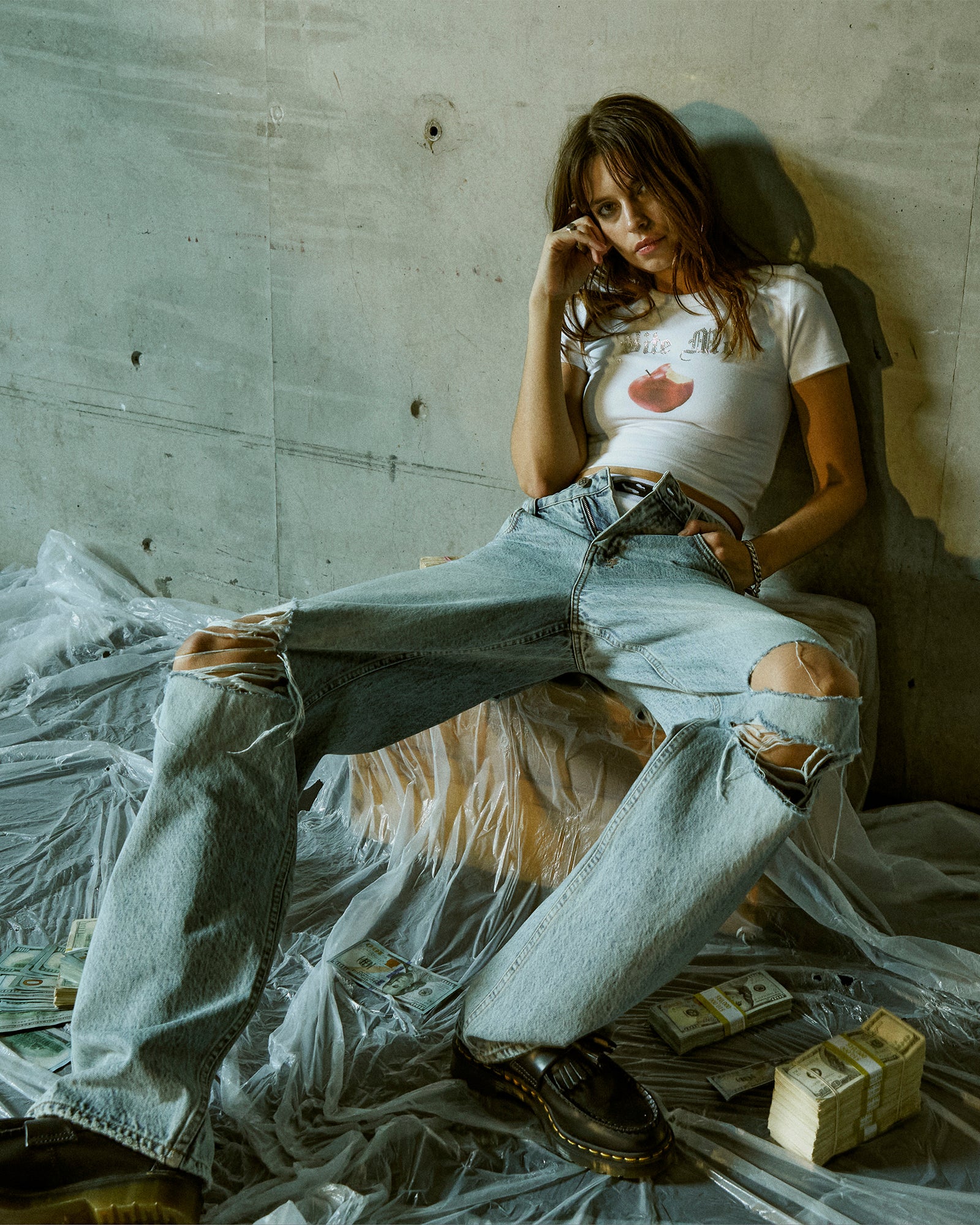 BITE ME BABY SS TEE WHITE - Image 2