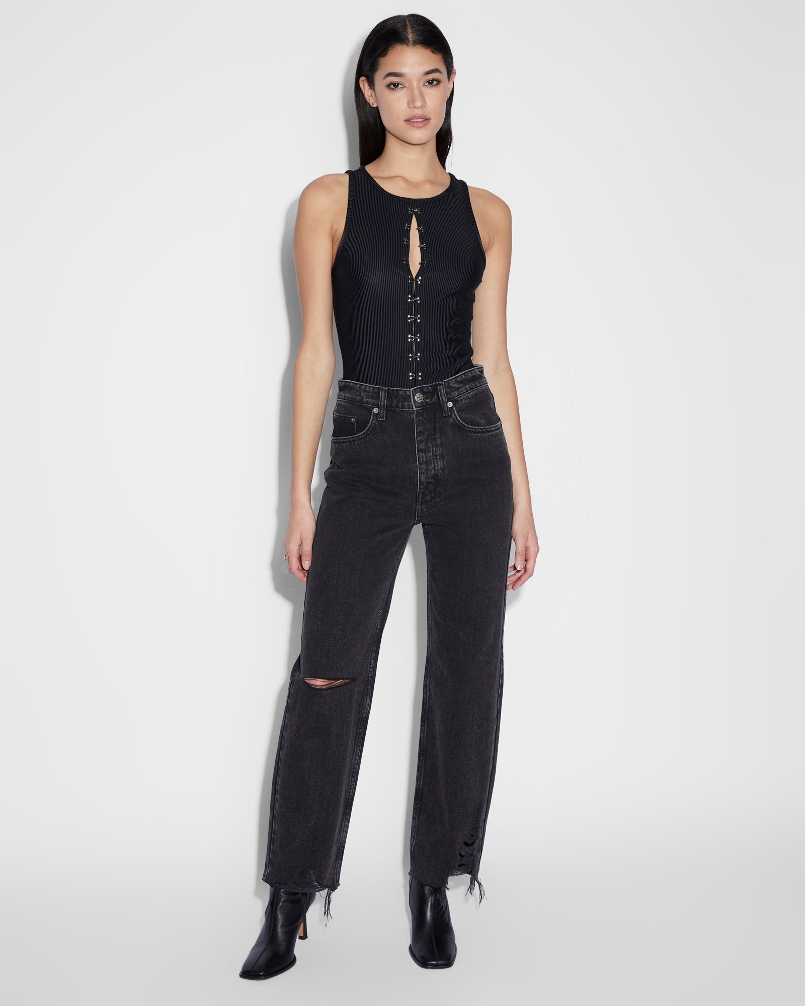 UNDONE BODYSUIT BLACK - Image 4