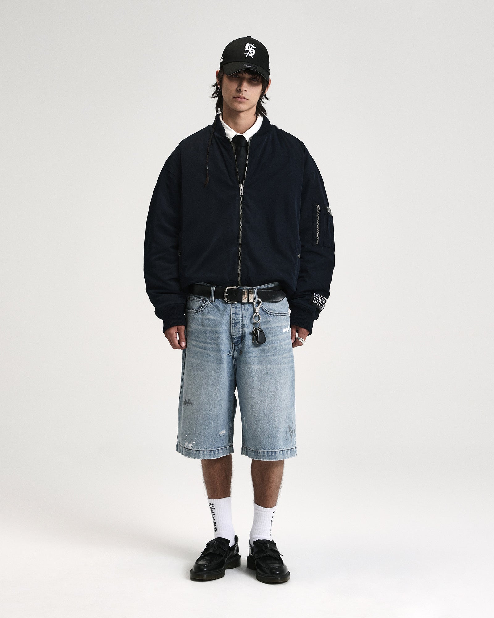 INTRUDER BOMBER JACKET NAVY - Image 2