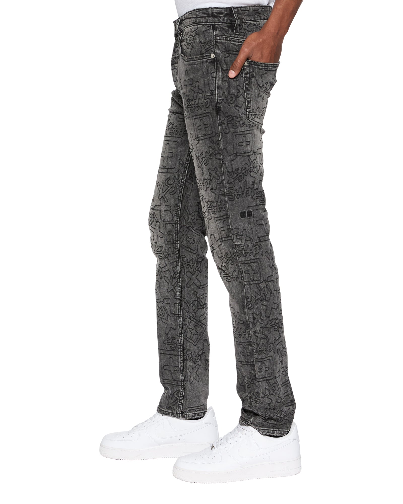 CHITCH STENCIL STITCH WORN GREY - Image 4