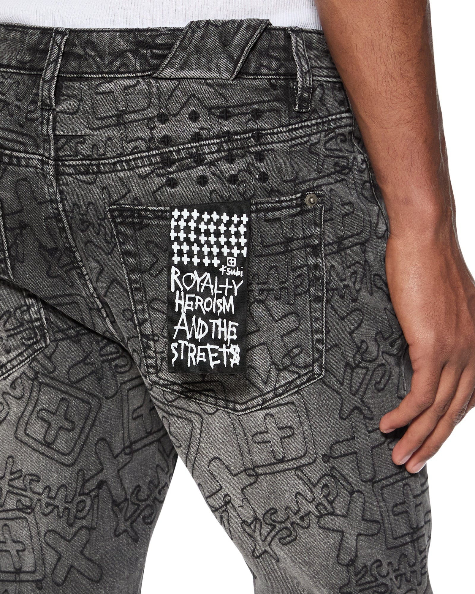 CHITCH STENCIL STITCH WORN GREY - Image 6