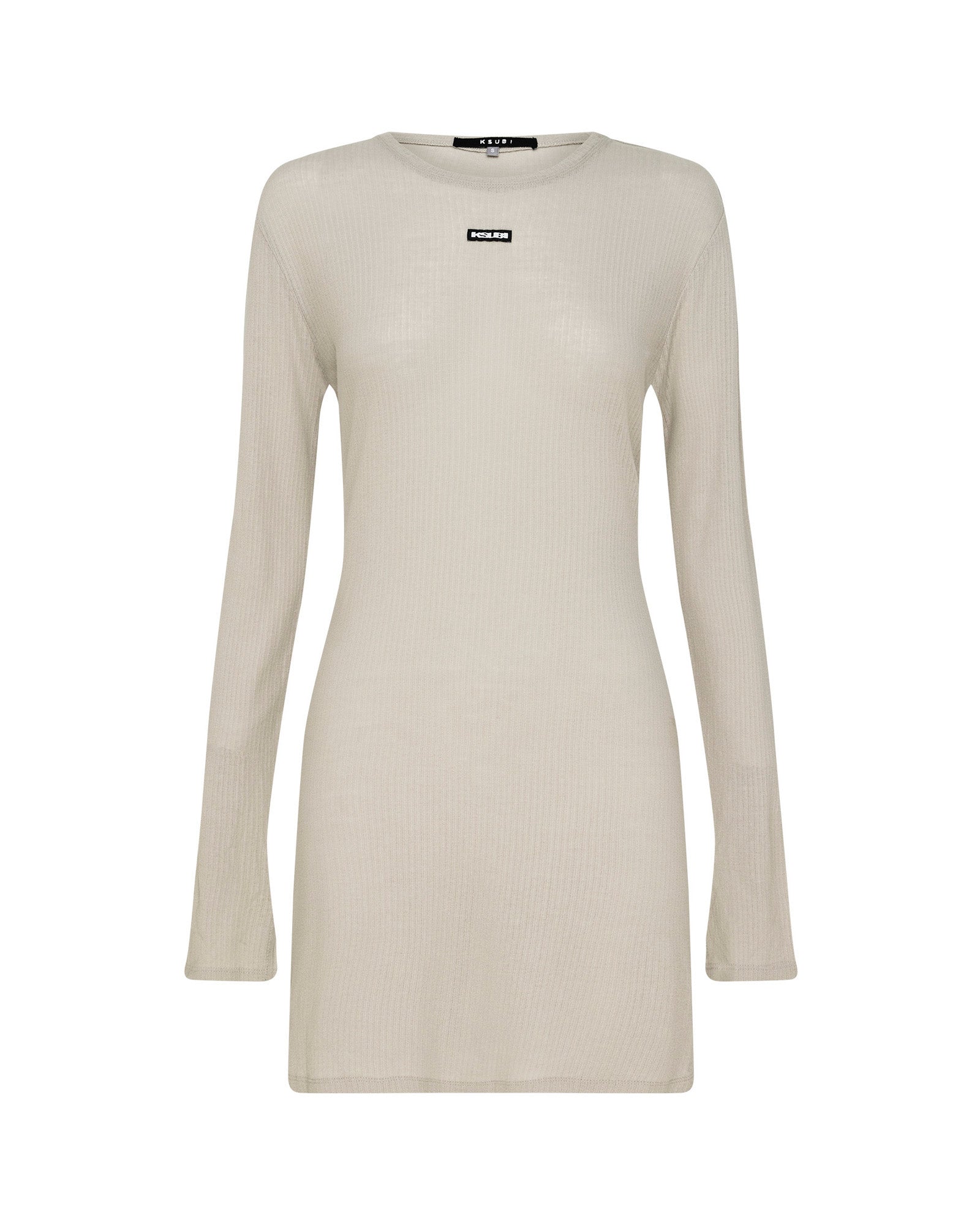 CRAWFORD LS MINI DRESS TAUPE - Image 6