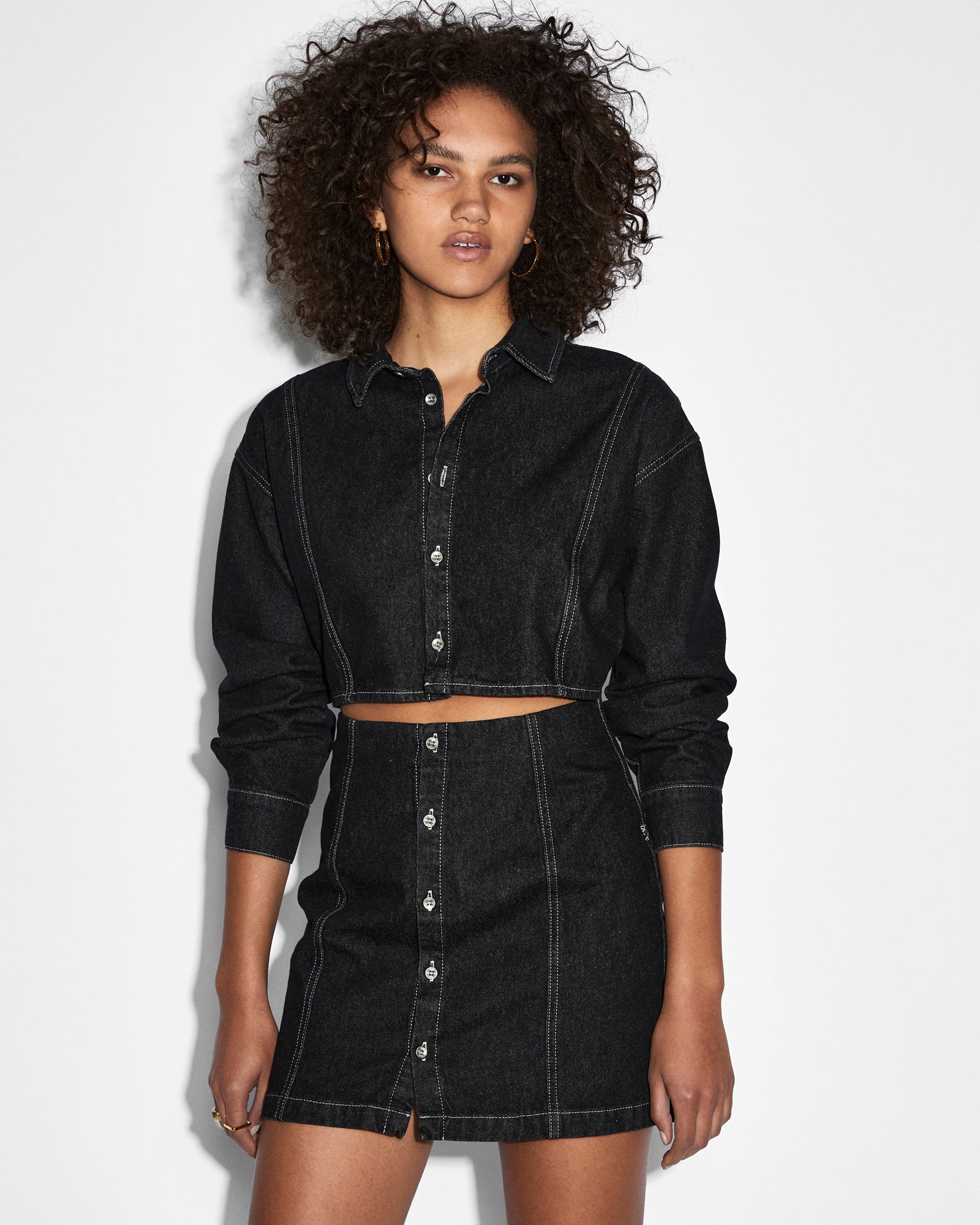 CUTOUT SHIRT DRESS MIDNIGHT - Image 6