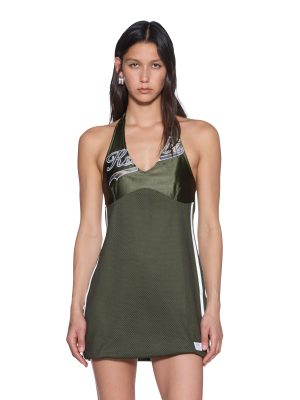 PLAYOFF HALTER DRESS HASH