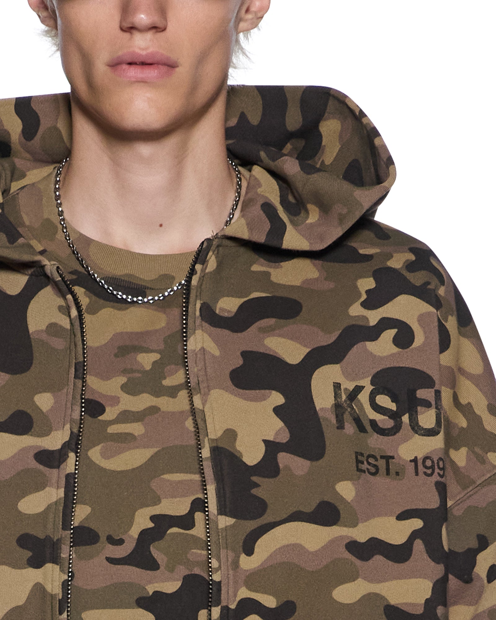 ZIP THRU HALEN HOODIE CAMO - Image 3