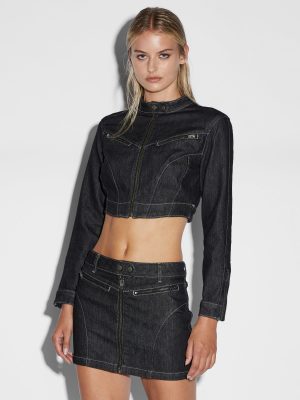 PARADIGM CROP JACKET MIDNIGHT