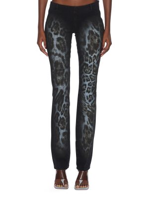 MOWALOLA JEAN BLACK CHEETAH