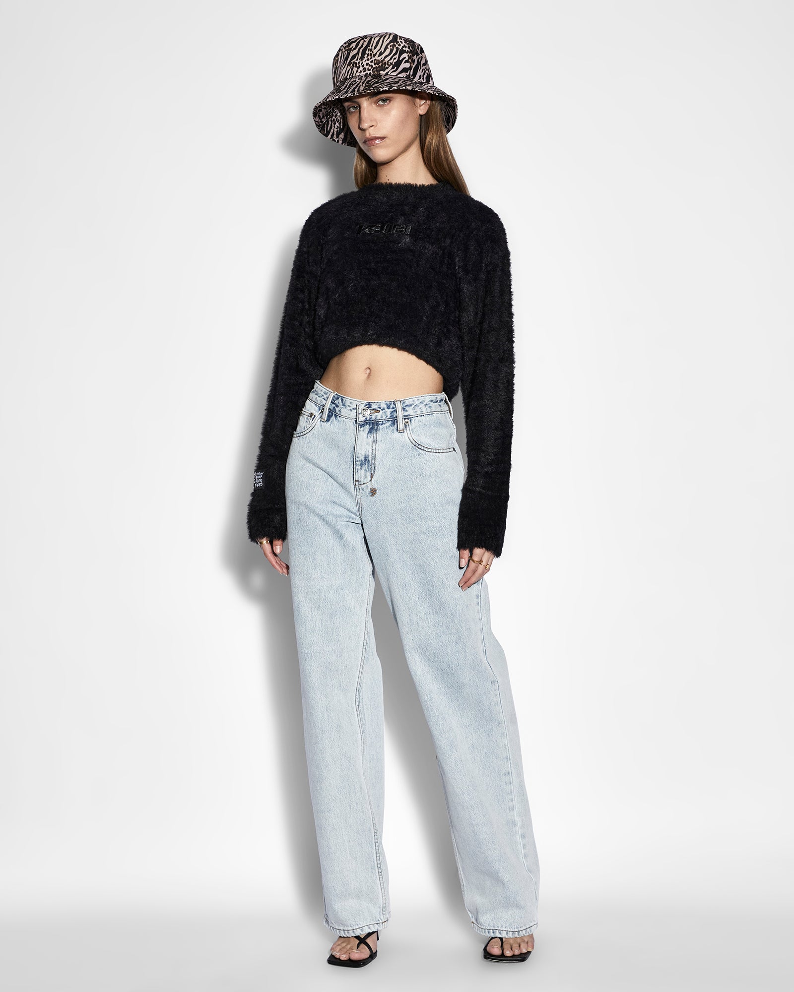 CROPPED SWEATER BLACK - Image 2