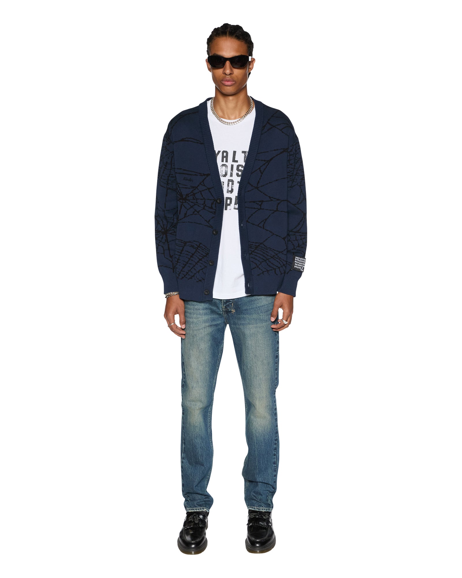 LIES KNIT CARDIGAN GASOLINE - Image 6