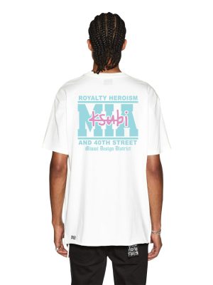 MIAMI AND THE STREETS SS BIGGIE TEE WHITE