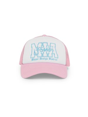 MIAMI AND THE STREETS TRUCKER CAP PINK