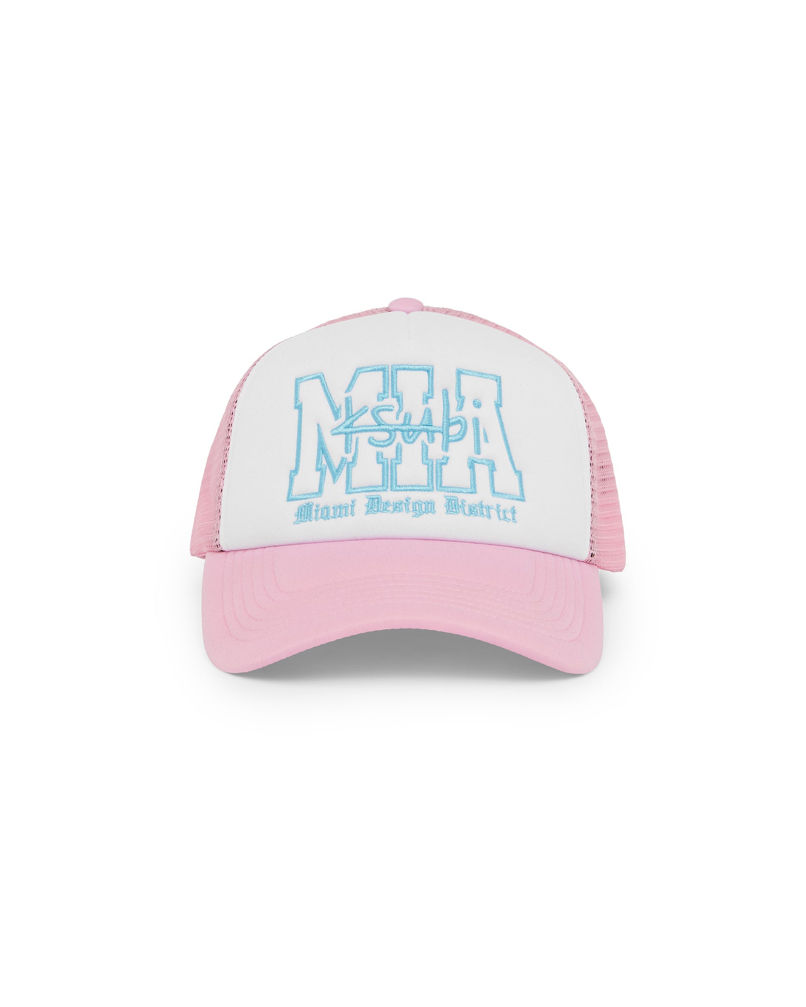 MIAMI AND THE STREETS TRUCKER CAP PINK