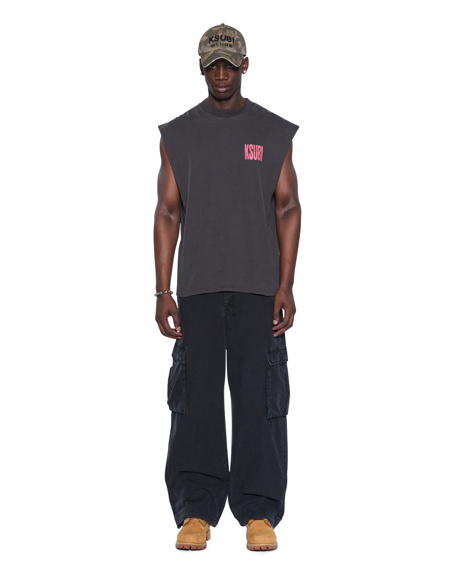 PANTHERA CUT OFF BIGGIE TEE ASH - Image 2