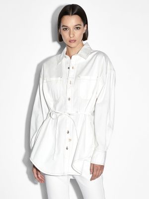 OVERSIZED TIE LS SHIRT SUGAR RUSH