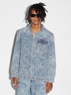 QUILTED LS SHIRT K9 STONED