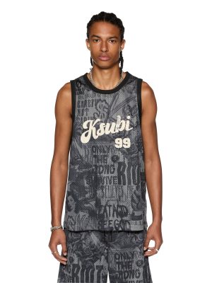 SKETCH PICK UP SINGLET BLACK