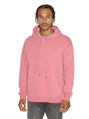 1999 BIGGIE HOODIE BLEACHED RED