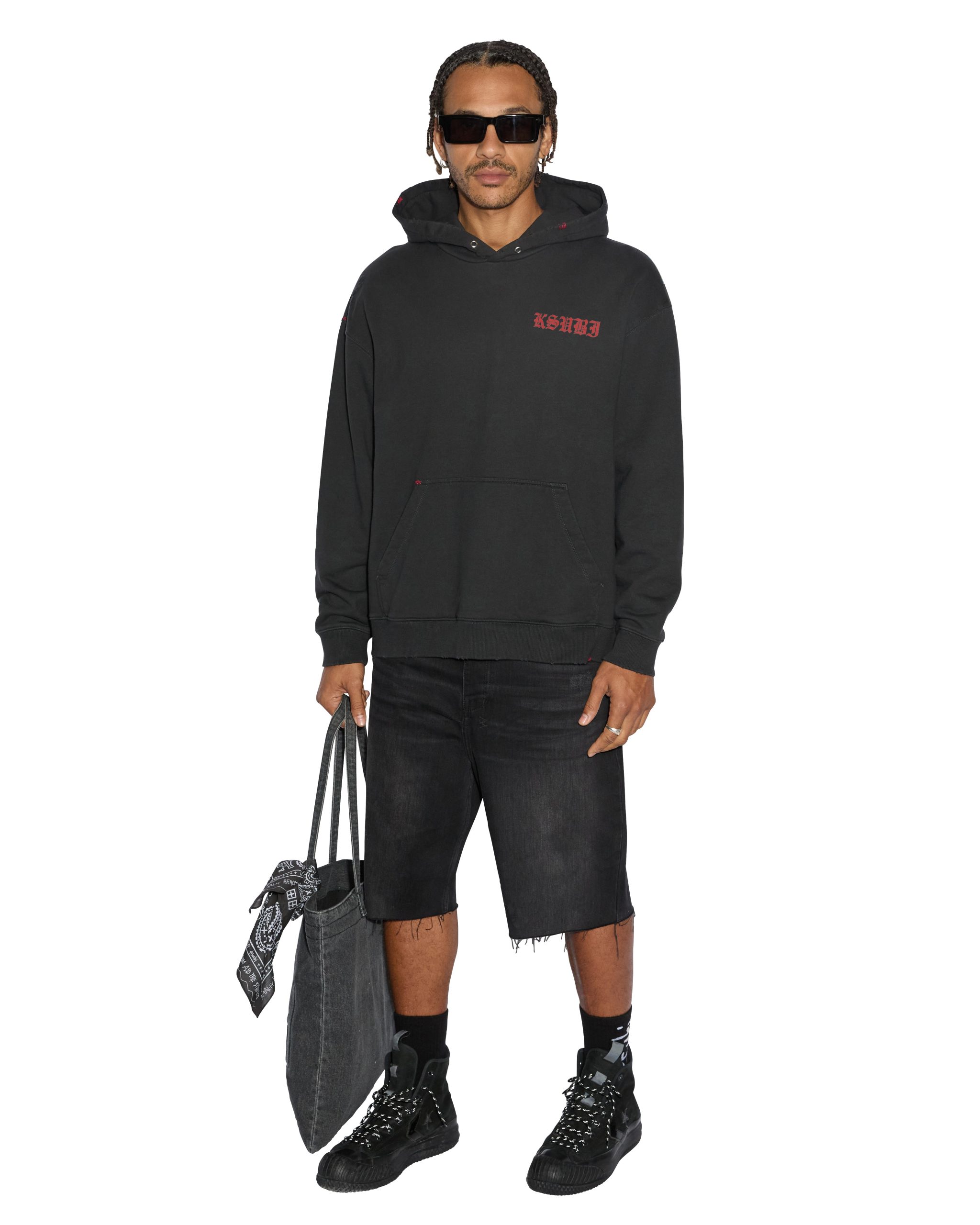 SINNERS BIGGIE HOODIE ACID BLACK - Image 2