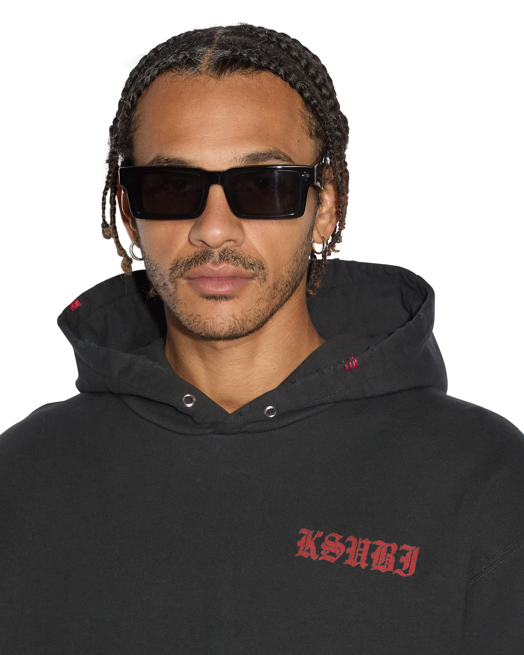 SINNERS BIGGIE HOODIE ACID BLACK - Image 3