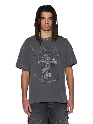 THORNED EKCESS SS TEE CHARCOAL