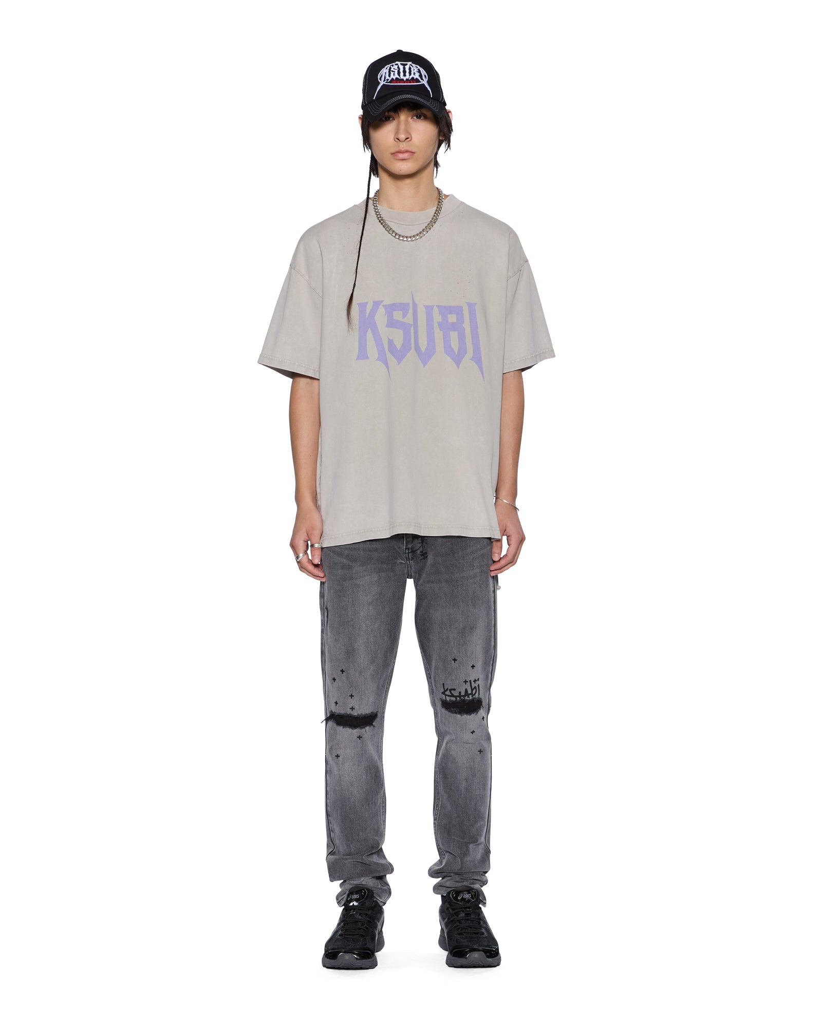 BLASTED EKCESS SS TEE SMOKE GREY - Image 2