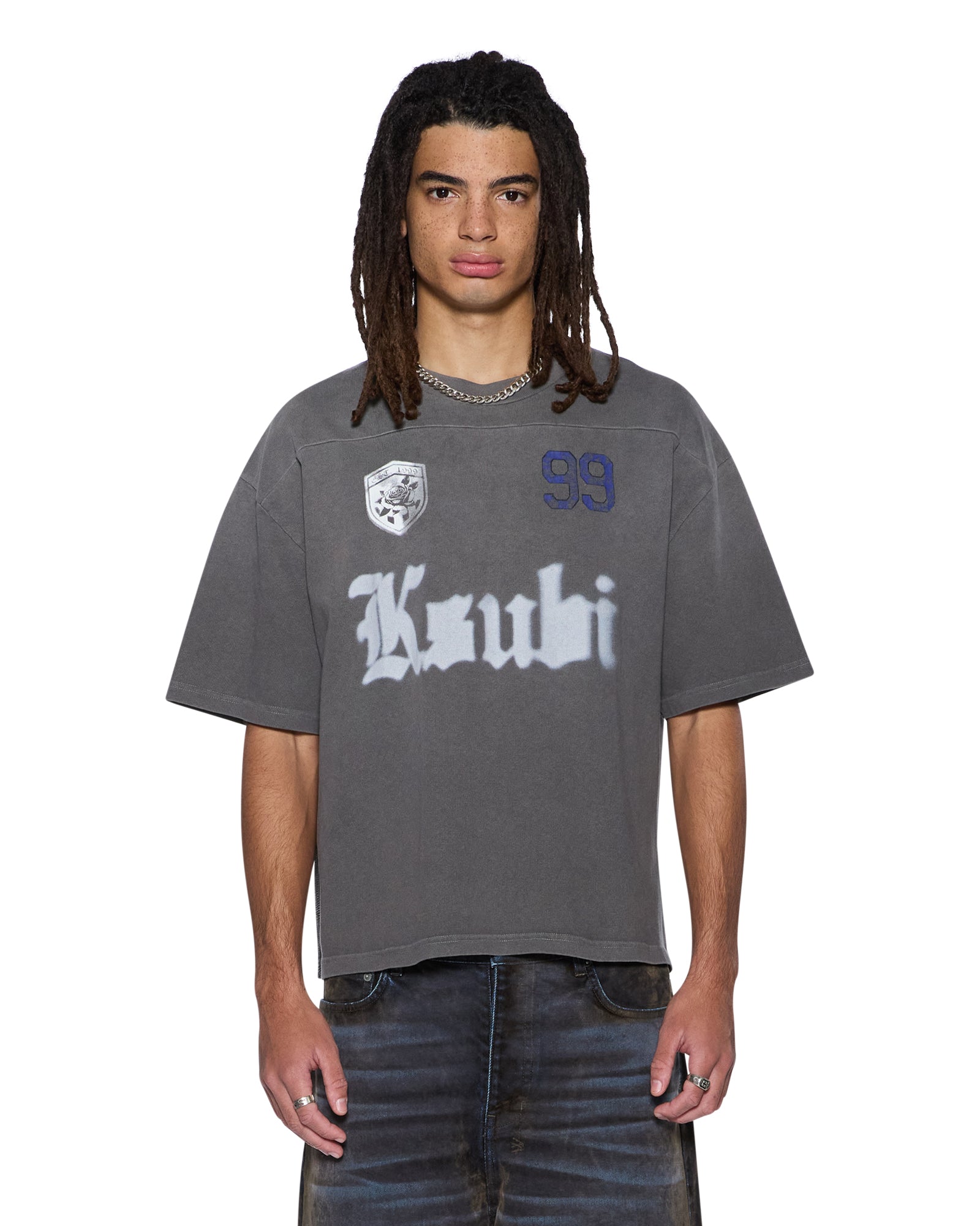 UTOPIA HALEN RAGLAN SS TEE CHARCOAL - Image 3