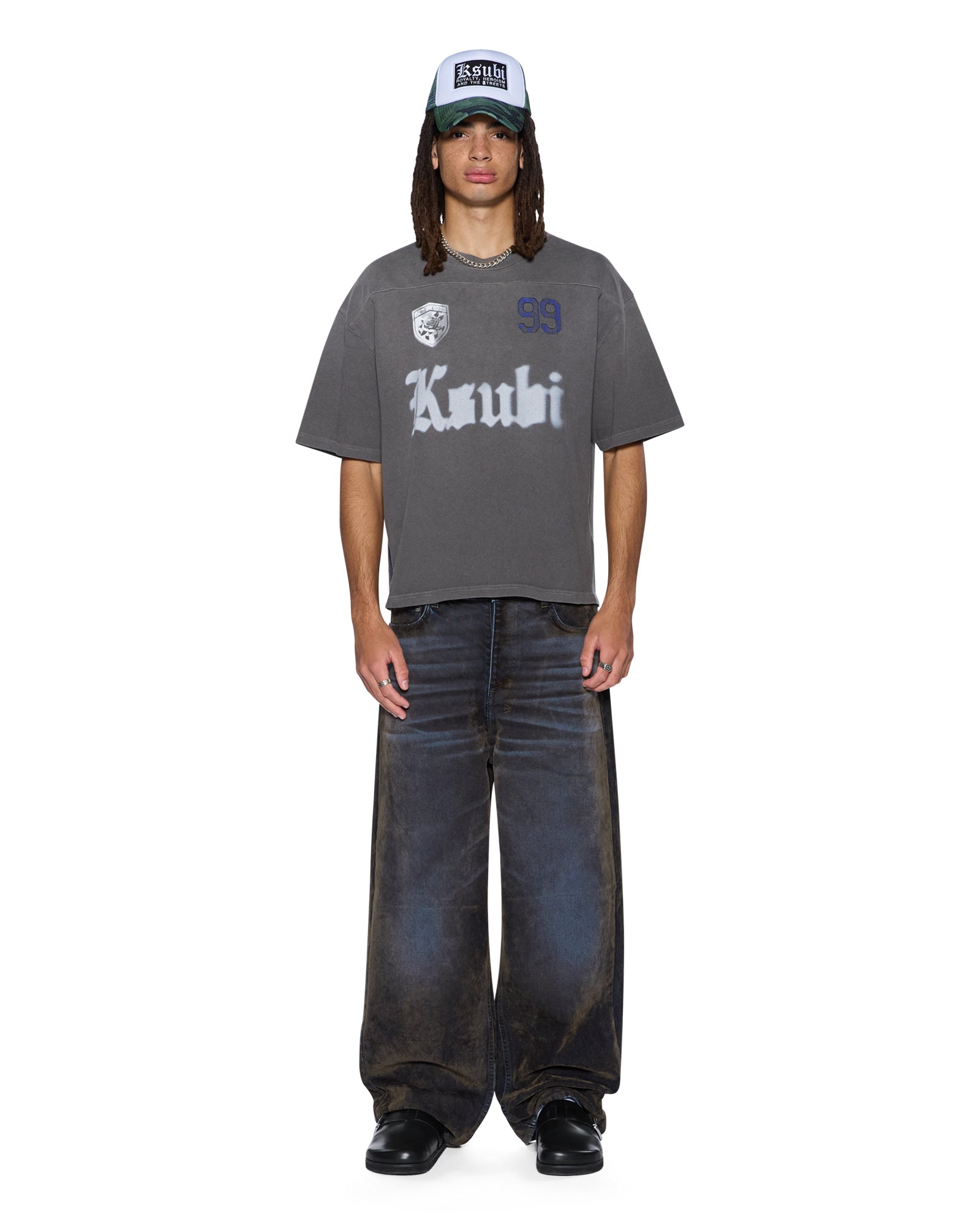 UTOPIA HALEN RAGLAN SS TEE CHARCOAL - Image 2