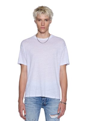 SID LINEN SS TEE WHITE