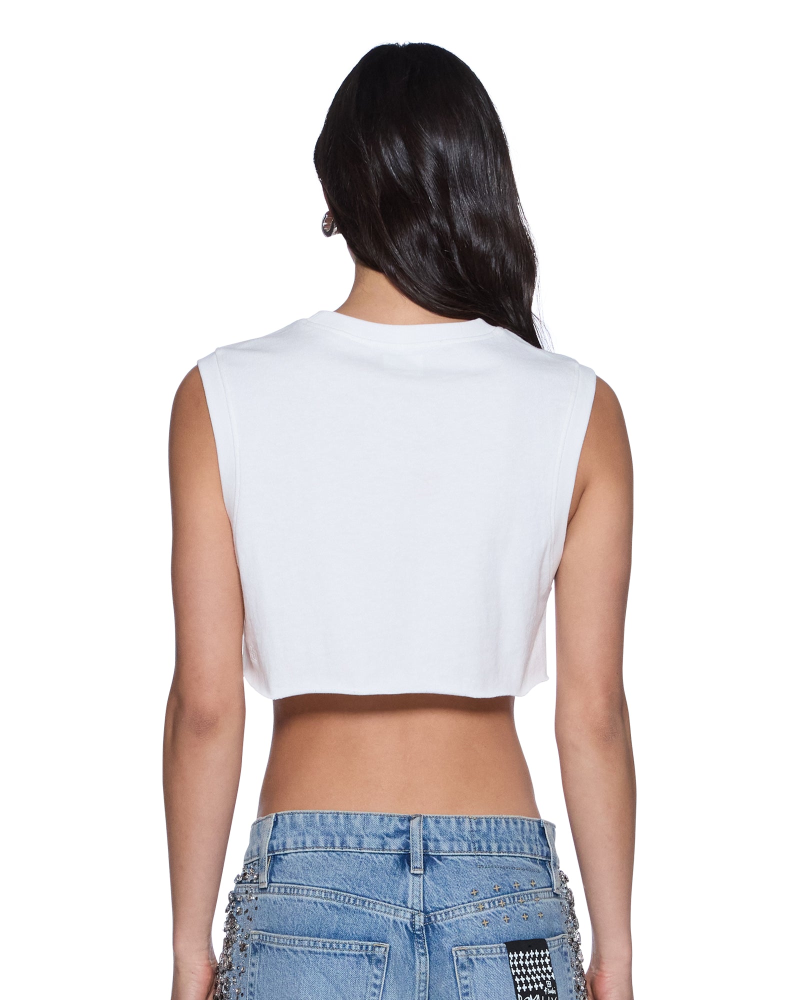 LABELS CROP TANK WHITE - Image 4