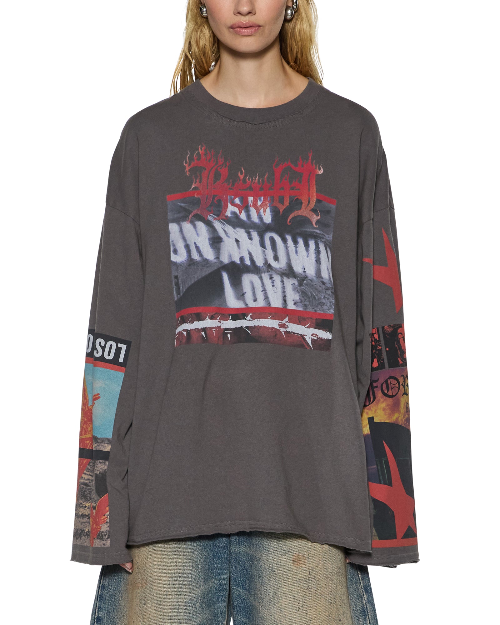 ALTAR LS BOYFRIEND TEE CHARCOAL - Image 4