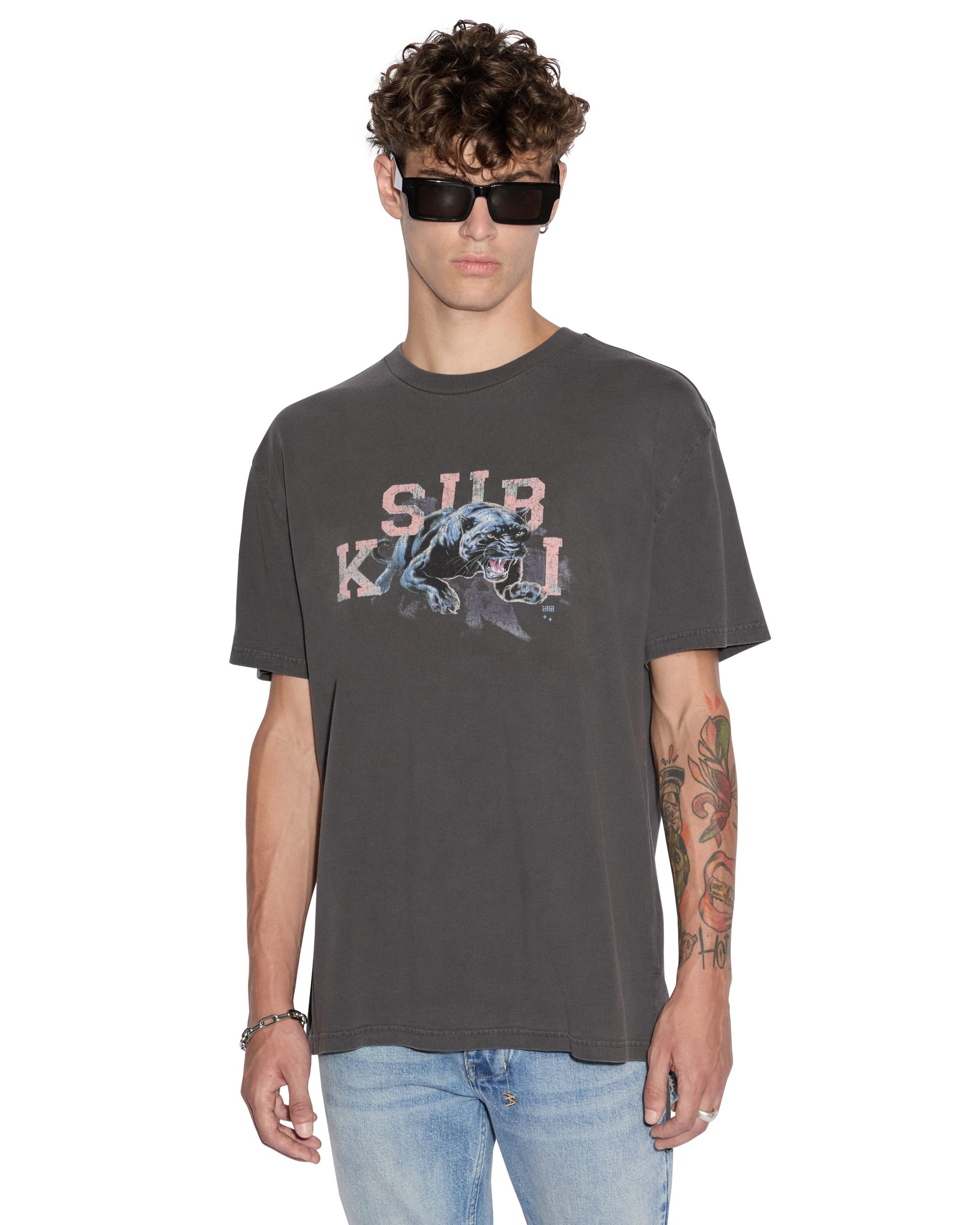APEX BIGGIE SS TEE FADED BLACK - Image 6