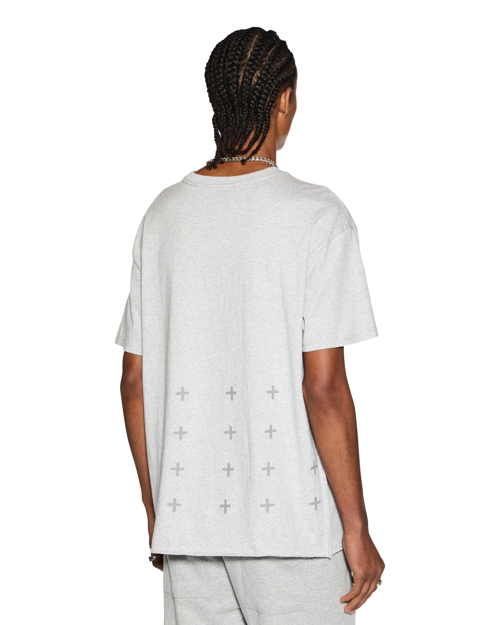 4 X 4 BIGGIE SS TEE GREY MARLE - Image 2