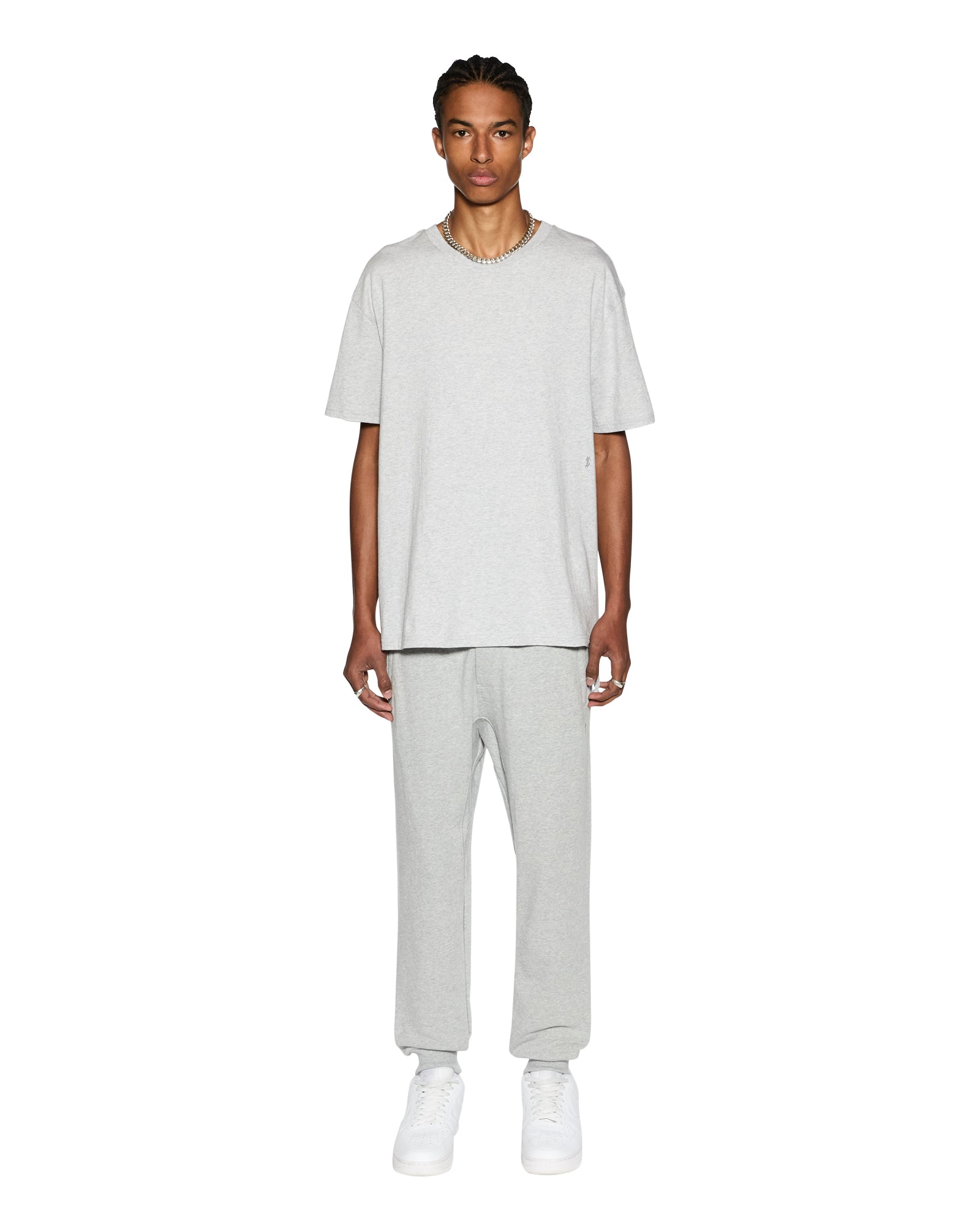 4 X 4 BIGGIE SS TEE GREY MARLE - Image 3