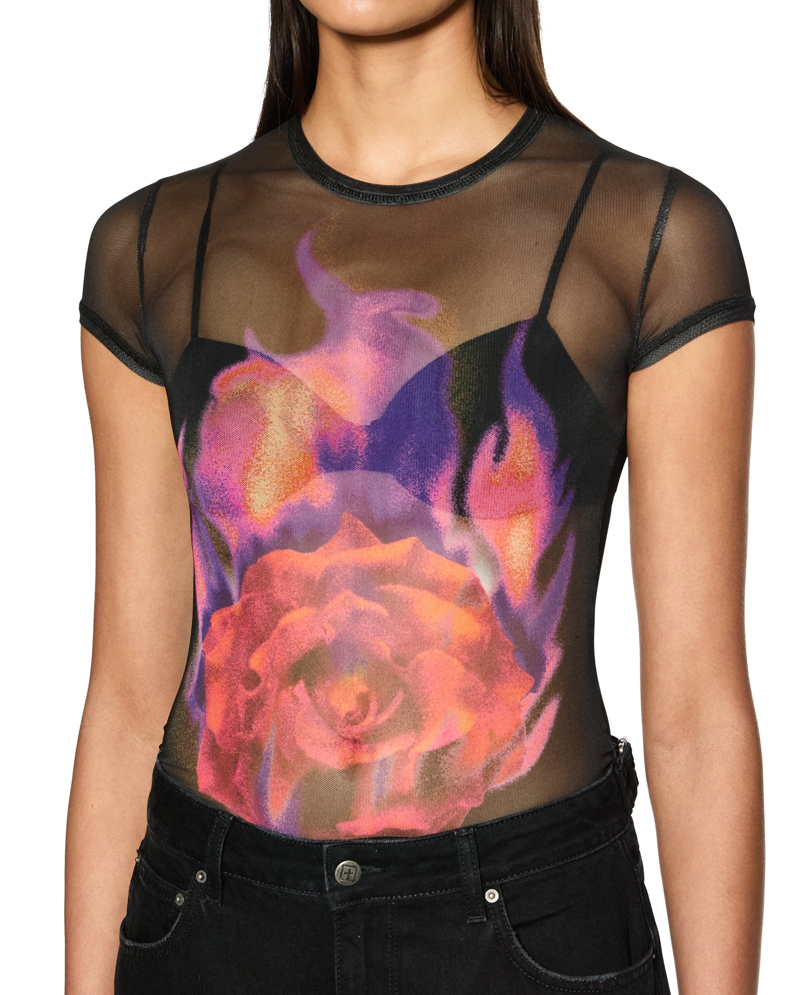 ABLAZE MESH SS TEE BLACK - Image 3