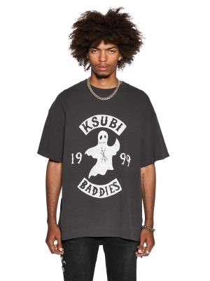 BADDIES EKCESS SS TEE FADED BLACK