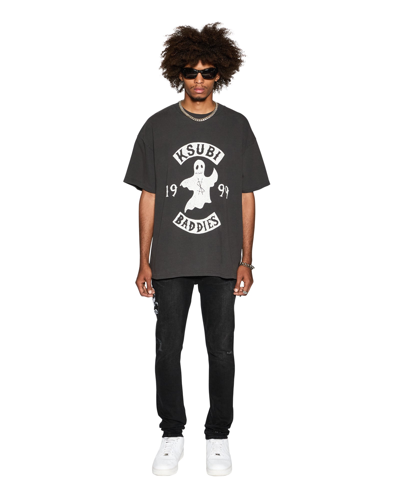 BADDIES EKCESS SS TEE FADED BLACK - Image 2