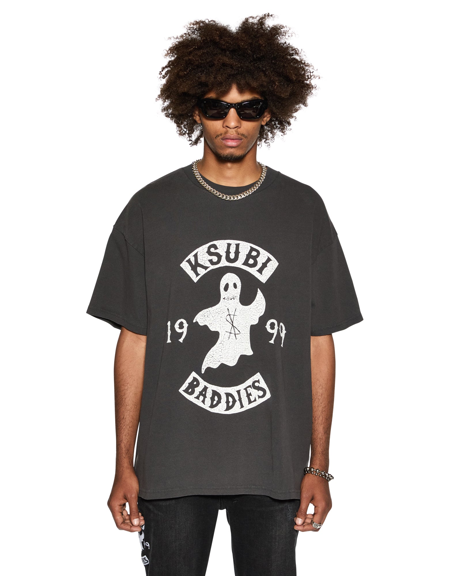 BADDIES EKCESS SS TEE FADED BLACK - Image 4