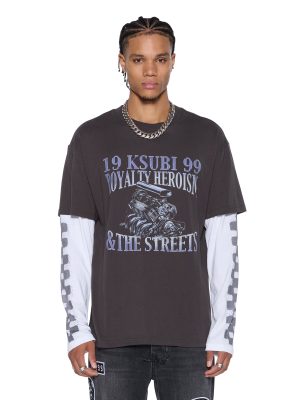 ENGINE LS LAYER TEE FADED BLACK