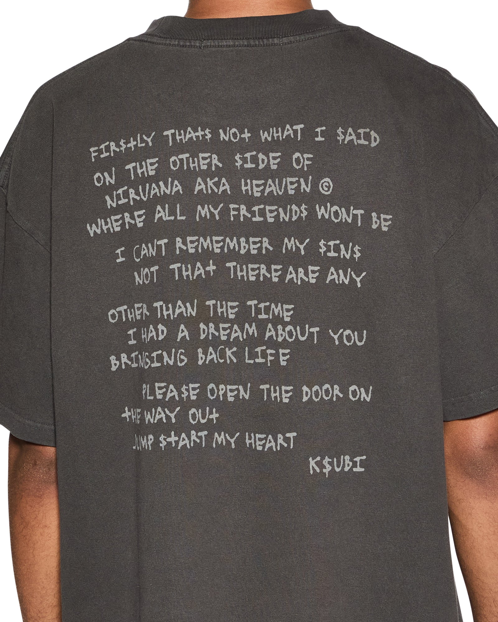 HIT LIST EKCESS SS TEE FADED BLACK - Image 5