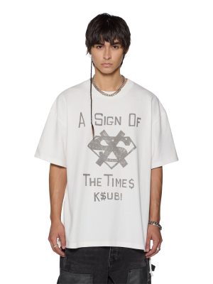 THE SIGN EKCESS SS TEE ANTIQUE WHITE