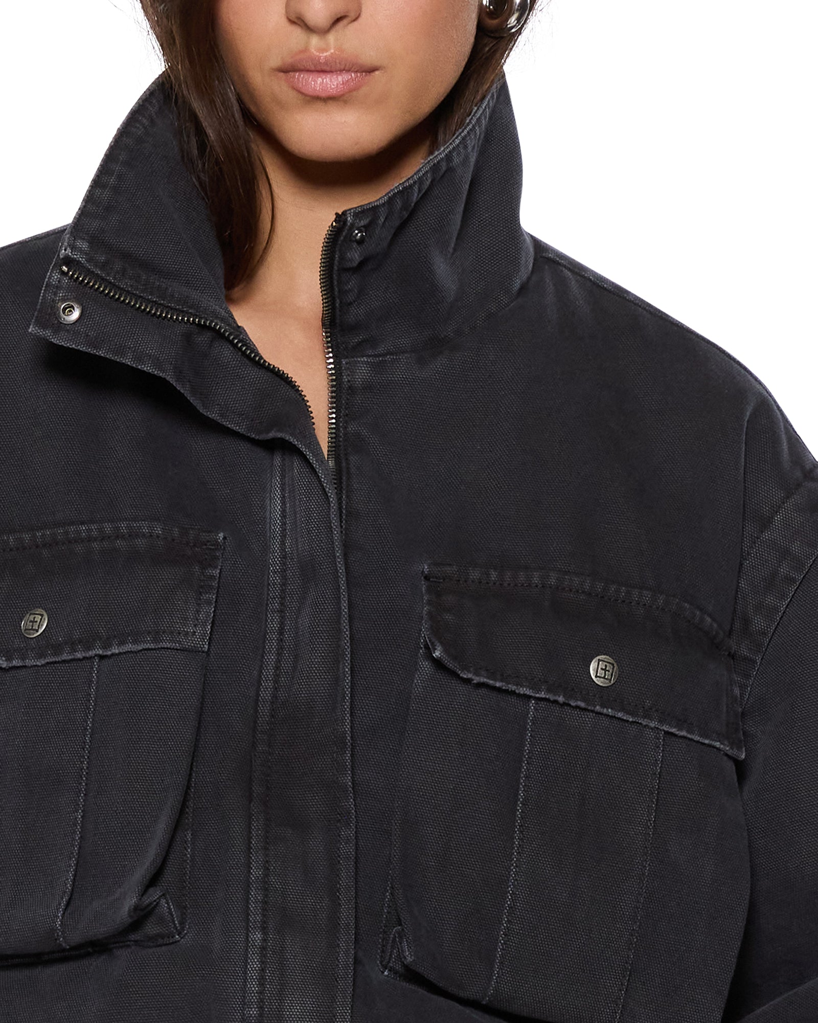 CROPPED ANORAK BLACK - Image 3