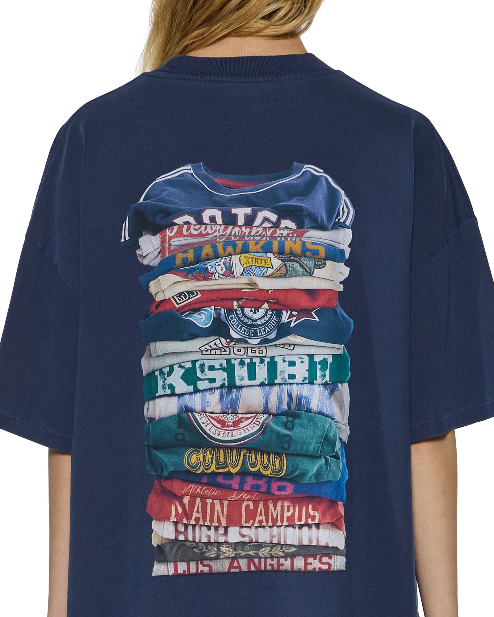 STACKS BOYFRIEND SS TEE INK BLUE - Image 5